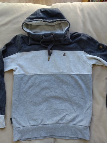 alife and kickin Sweatshirt "King" in Grau/ Weiß/ Schwarz