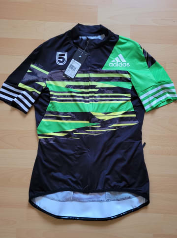 adidas Fahrradtrikot "Adistar 5thldn" in Grün/ Schwarz