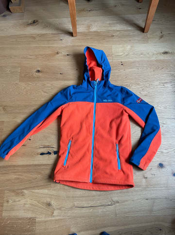 Trollkids Fleecejacke "Trollheimen" in Orange/ Dunkelblau