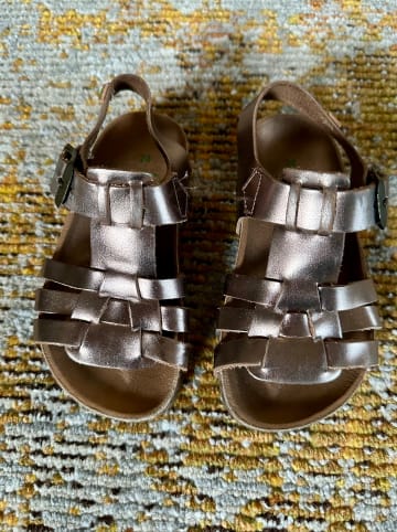 El Naturalista Leder-Sandalen "Incógnito" in Gold