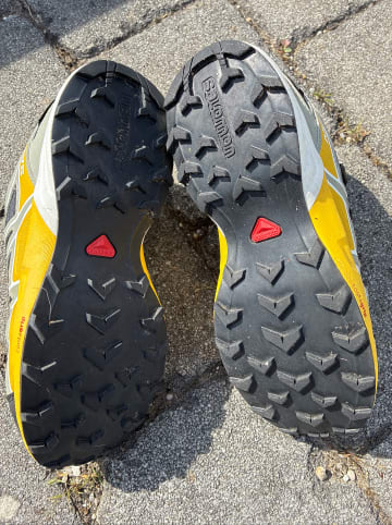 SALOMON Wanderschuhe "Speedcross CSWP" in Schwarz/ Gelb