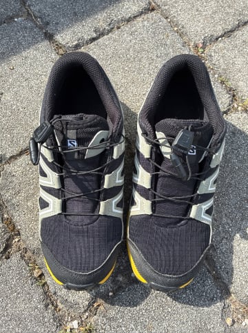 SALOMON Wanderschuhe "Speedcross CSWP" in Schwarz/ Gelb