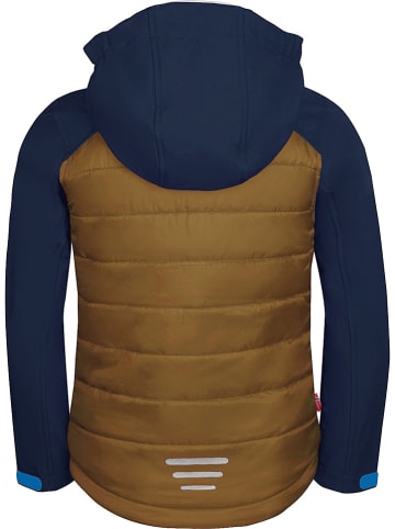 Trollkids Softshelljacke "Lysefjord" in Braun/ Dunkelblau