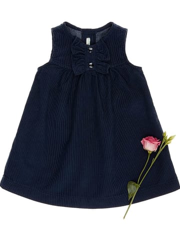Benetton Cordkleid in Dunkelblau