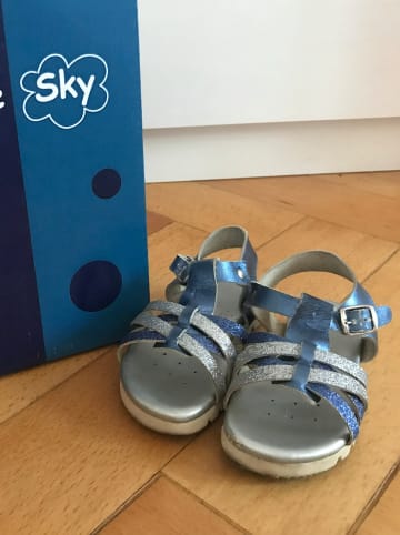 Little Sky Sandalen in Blau/ Silber