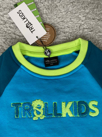 Trollkids Sweatshirt "Trollfjord" in Blau