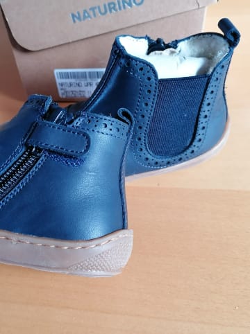 Naturino Leder-Boots in Blau