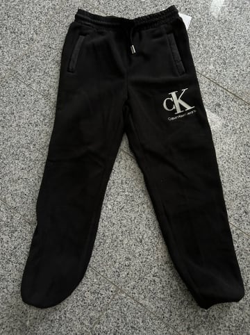 Calvin Klein Fleecehose in Schwarz