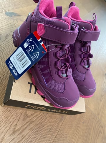 Trollkids Wanderboots "Tronfjell Hiker Mid"  in Lila