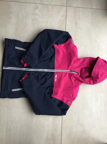 Trollkids Ski-/ Snowboardjacke "Hallingdal" in Dunkelblau/ Pink