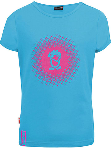 Trollkids Funktionsshirt "Logo" in Hellblau/ Pink