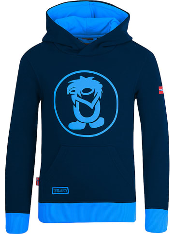 Trollkids Hoodie "Troll" in Dunkelblau/ Blau