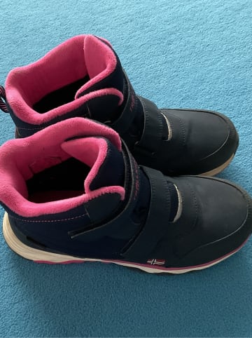 Trollkids Winterboots "Hafjell" in Dunkelblau/ Pink