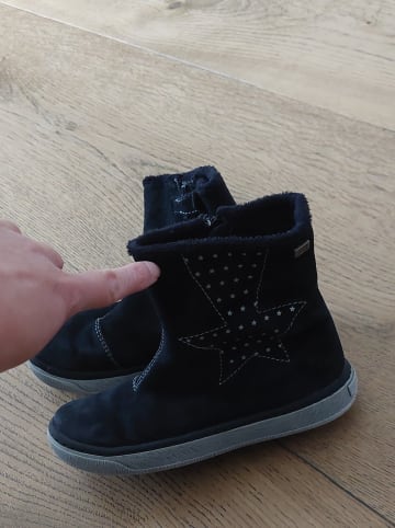 Pio Leder-Stiefeletten in Schwarz