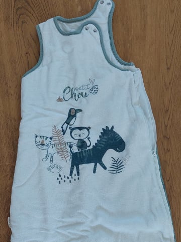 Petit Beguin Babyschlafsack in Creme/ Grün