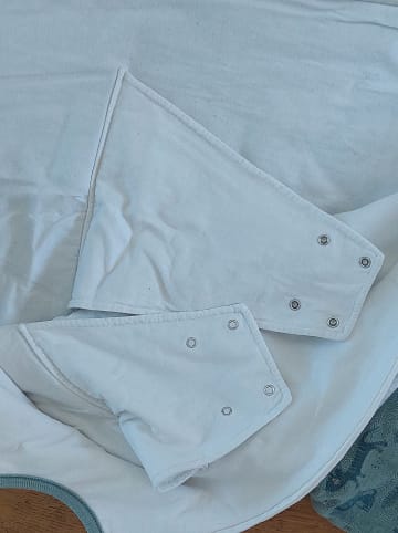 Petit Beguin Babyschlafsack in Creme/ Grün