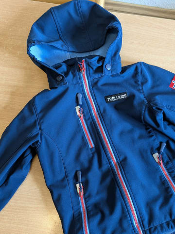 Trollkids Softshelljacke "Preikestolen" in Dunkelblau