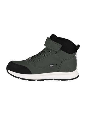 Trollkids Leder-Wanderboots "Stavanger Mid Cut XT" in Khaki