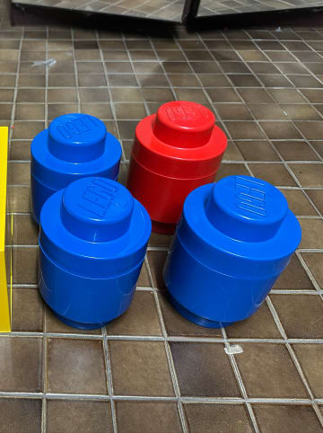 LEGO Aufbewahrungsbox "Brick 1" in Rot - (H)18,3 x Ø 12,3 cm