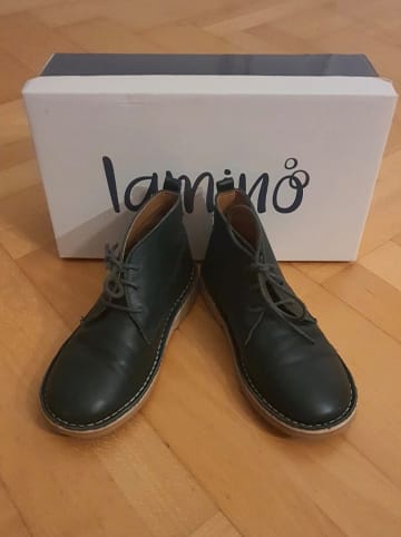 lamino Leder-Schnürschuhe in Dunkelgrün