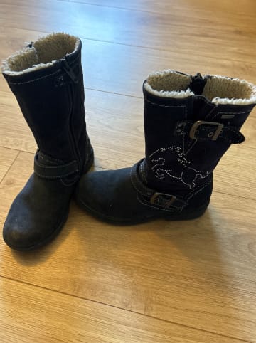 Lurchi Leder-Winterstiefel "Heidi" in Grau