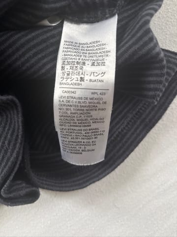 Levi´s Longsleeve "LS Baby" in Anthrazit/ Schwarz