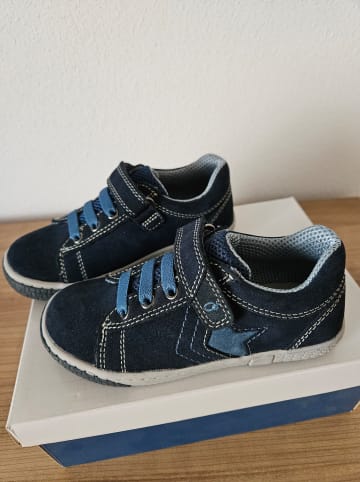 lamino Leder-Sneakers in Dunkelblau