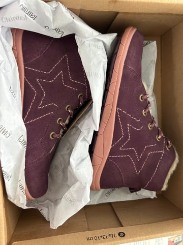 lamino Leder-Barfußschuhe in Rot