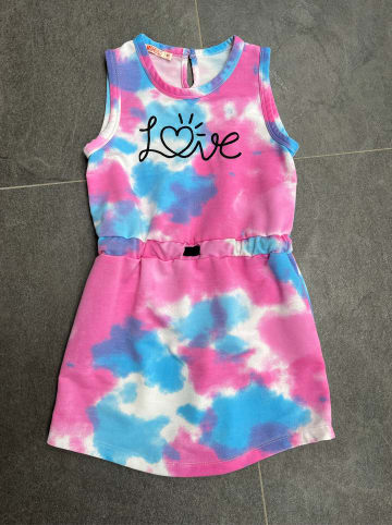 Denokids Kleid "Love" in Pink/ Hellblau