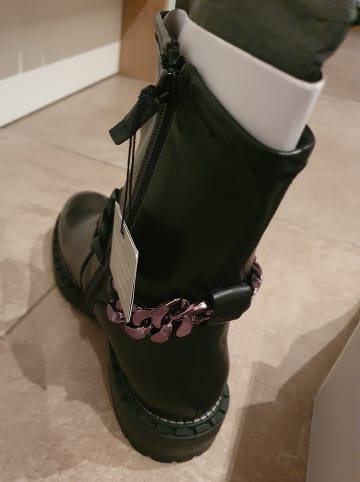 Tamaris Leder-Boots in Schwarz
