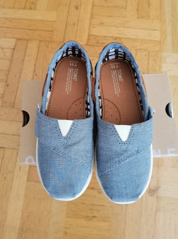 TOMS Toms Kinder Slipper in Blau Gr. 28