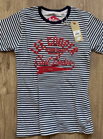 Lee Cooper Shirt in Dunkelblau/ Weiß