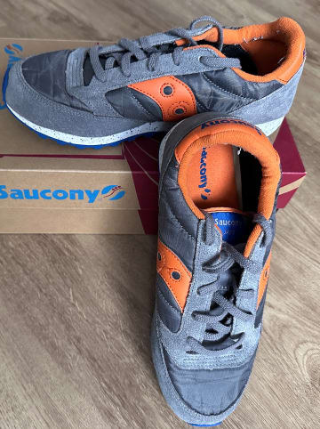 Saucony Leder-Sneakers "Jazz Original" in Grau