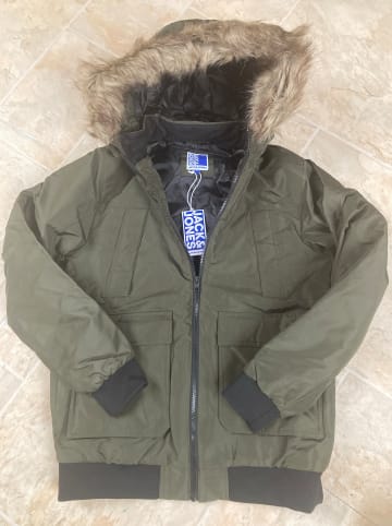 JACK & JONES Junior Übergangsjacke "Great" in Grün