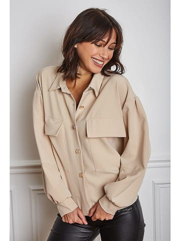 Vanille & Chocolat Bluse "Vanessa" in Beige