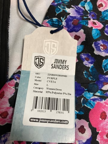 JIMMY SANDERS Kleid in Blau/ Pink/ Bunt