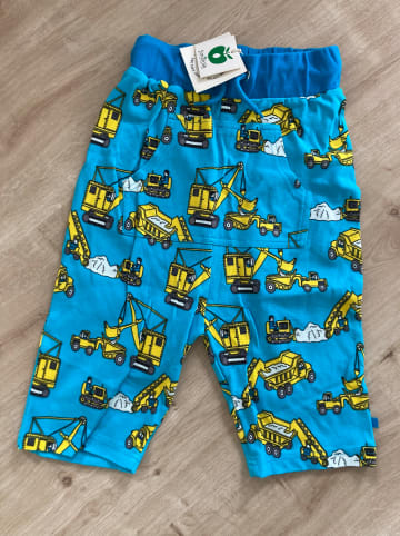 Småfolk Sweatshorts in Türkis/ Gelb