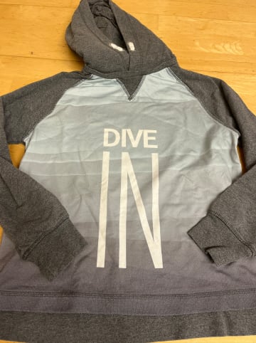 name it Sweatshirt "Iflive" in Grau/ Hellblau