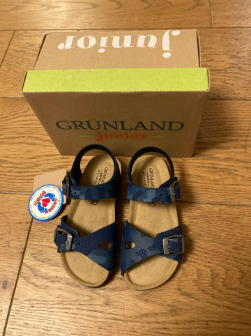 Grünland Sandalen in Blau/ Bunt