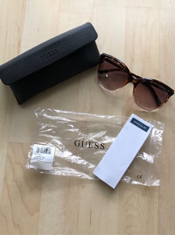 Guess Damen-Sonnenbrille in Braun/ Rot