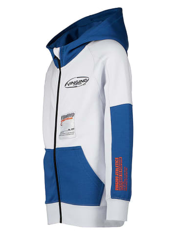 Vingino Sweatjacke "Octer" in Blau/ Weiß