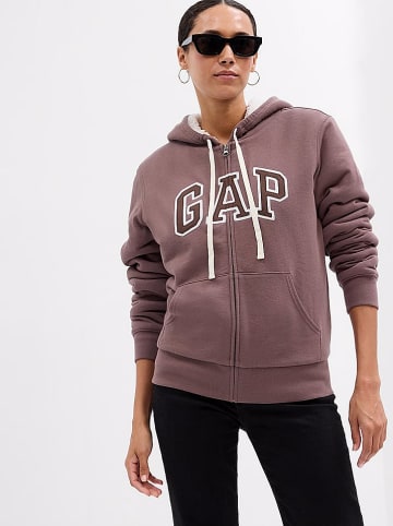 GAP Sweatjacke in Hellbraun