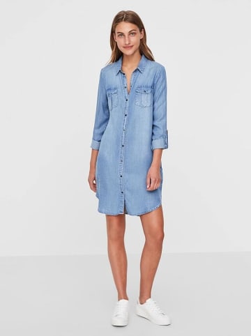 Vero Moda Kleid in Light Blue Denim