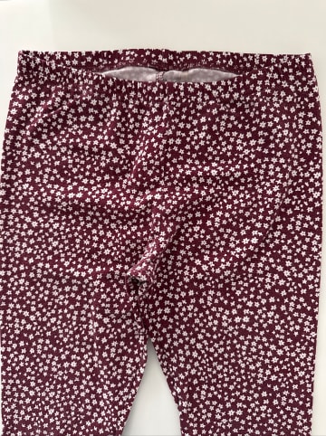 lamino Leggins Bordeaux mit Blumen