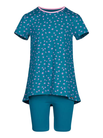 Skiny Pyjama in Türkis