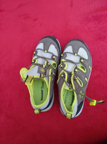 Timberland Wanderschuhe "Zip Trail" in Braun/ Neongelb