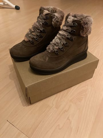 avance shoes Leder-Boots in Braun