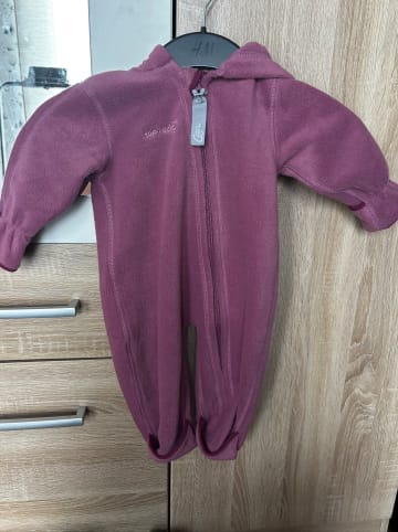 Hoppediz Overall Fleece-Overall mit Umschlagbündchen in beere