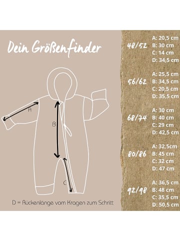 Hoppediz Overall Fleece-Overall mit Umschlagbündchen in beere
