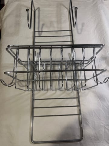 Wenko Edelstahl-Duschregal - (B)30x (H)49 x (T)23 cm